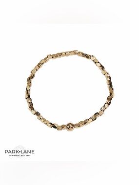 Park Lane Hazy Bracelet Gold Beaded Stretch Minimalist Stackable